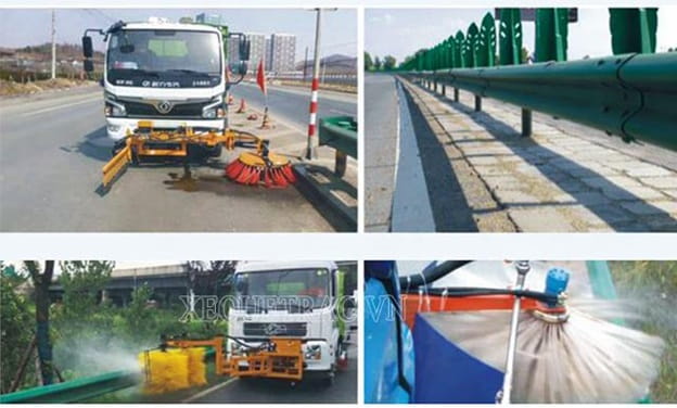 Xe quét đường 5 khối có khả năng làm việc vượt trội