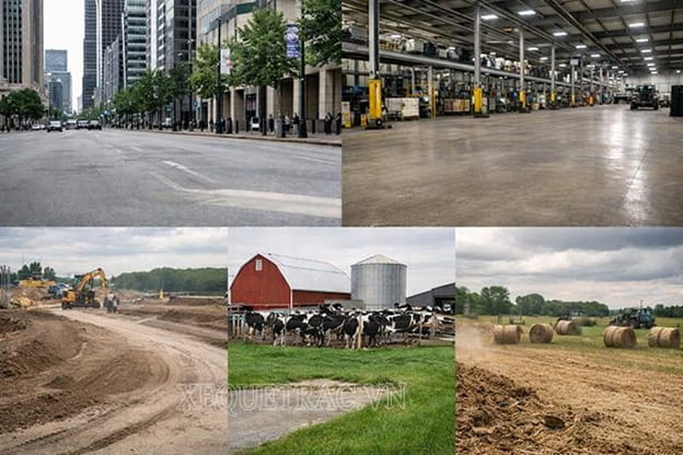 Xe Bobcat quét đường ứng dụng đa năng