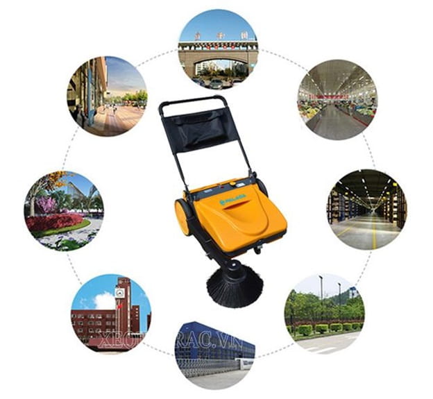 Xe quét rác chạy điện đa năng, ứng dụng phổ biến trong cuộc sống