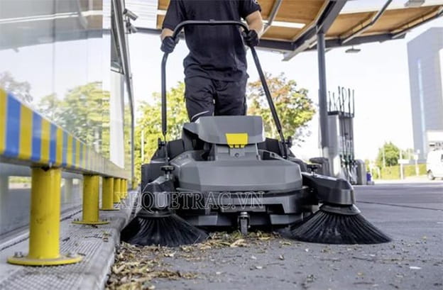 Loại xe quét rác chạy điện đẩy tay