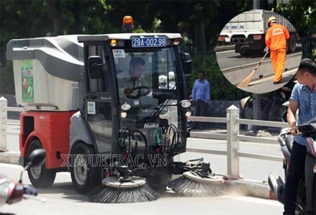 Sử dụng xe quét đường để tiết kiệm tối đa chi phí, nhân công