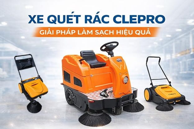 Xe quét rác Clepro: Giải pháp làm sạch nhanh chóng và tiện lợi!